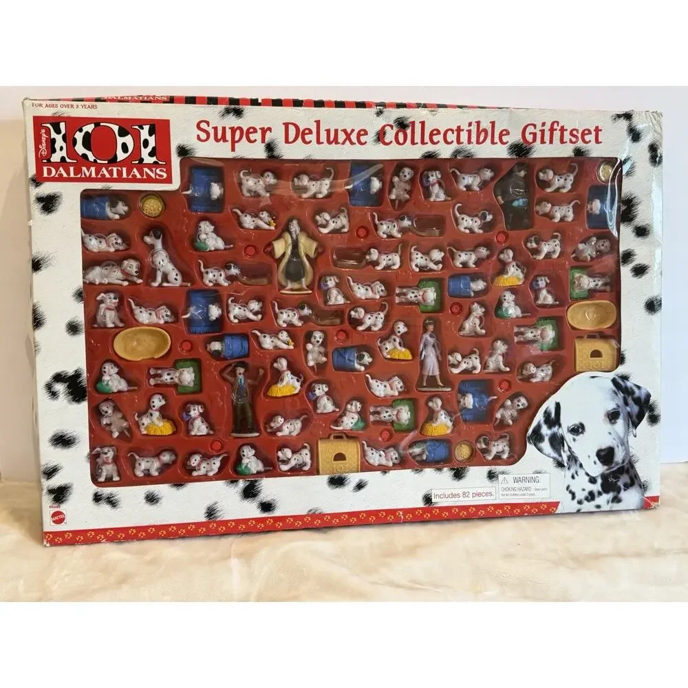 1999 Mattel Disney 101 Dalmatians Super Deluxe Giftset #66466 82 Pc Vintage